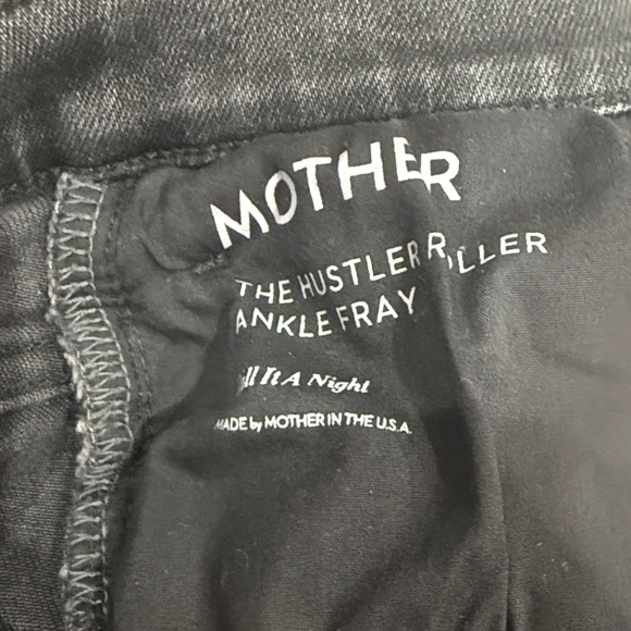 MOTHER The Hustler Roller High-Rise Wide-Leg Ankle Jeans in Call It A Night - Picture 9 of 13